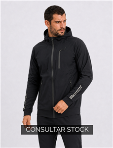 5482J - Campera Deportiva Con Spandex Y Cierres